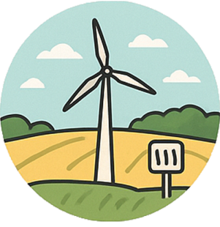 Energie-Route (Windpark & Landschaft)